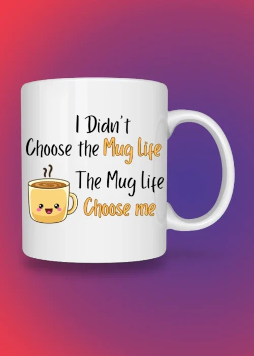 White coffee mug Mockup.