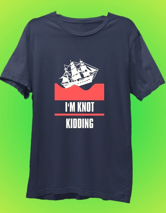 I_m Knot Kidding navy blue