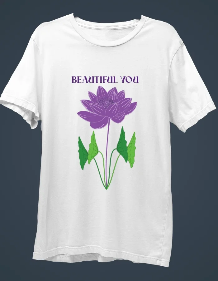 BEAUTIFUL YOU WHITE T-SHIRT.