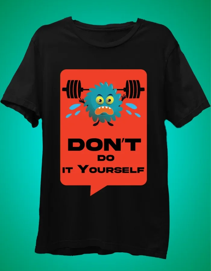 DONT DO IT YOURSELF-01 BLACK t-shirt.