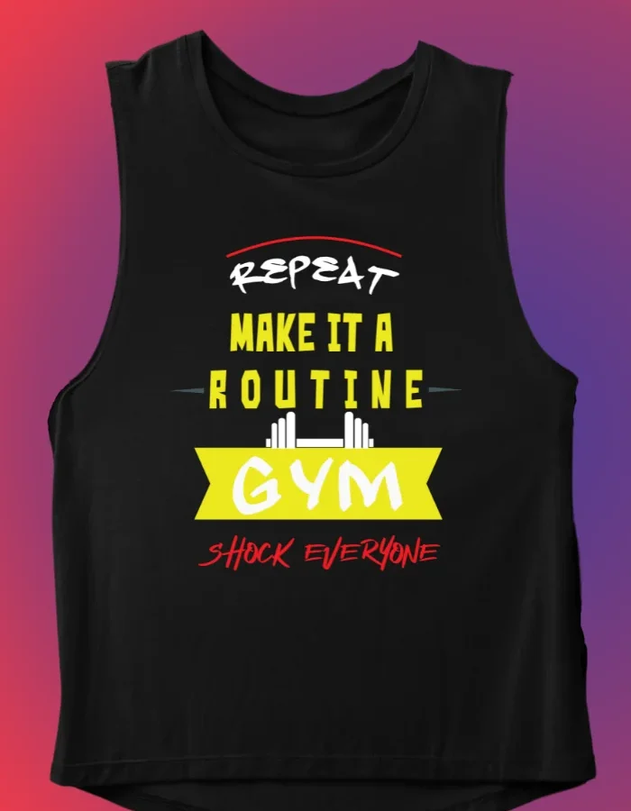 REPEAT MAKE IT A ROUTINE GYM VEST