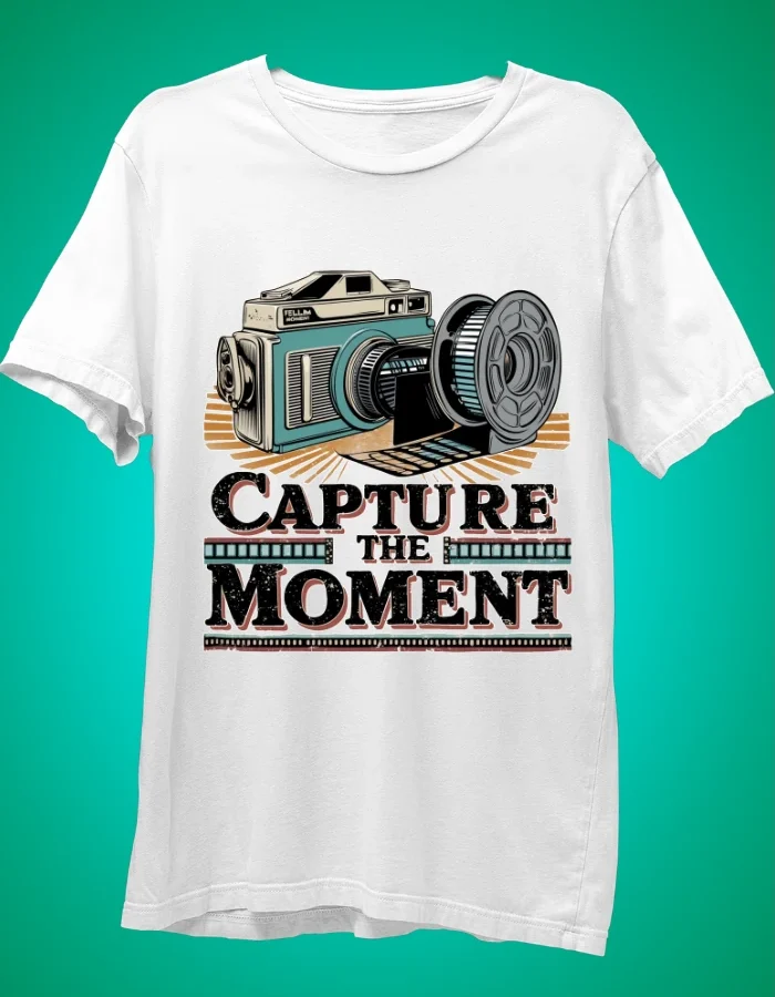 Capture The Moment white t-shirt