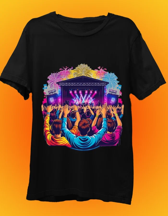 Music Event Black TShirt