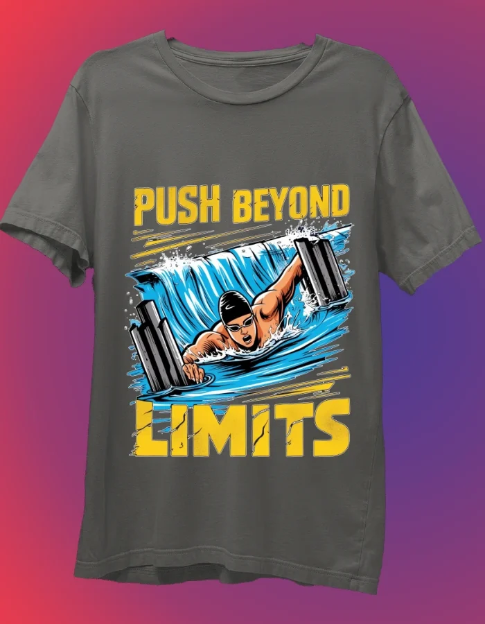 Push Beyond Limits 2 Grey Tshirt