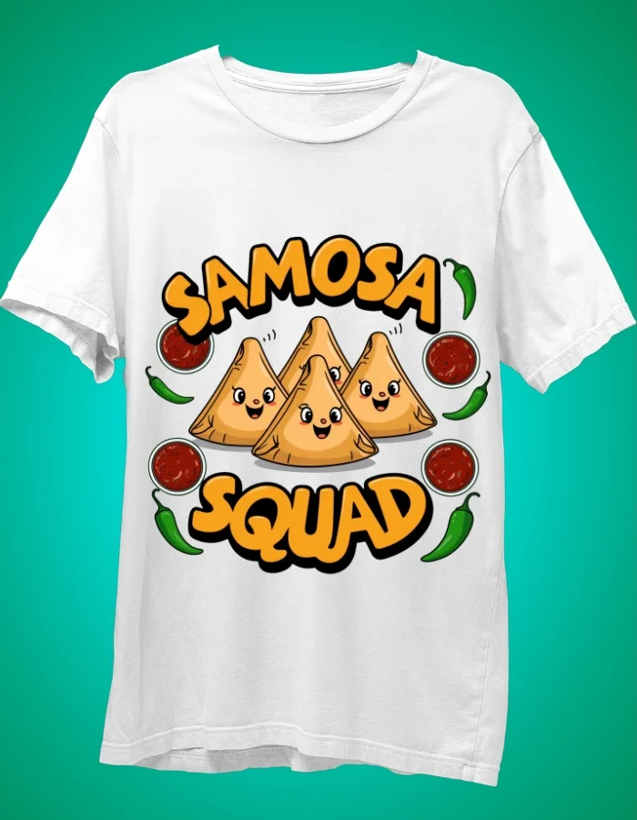 Samosa Squad White Tshirt