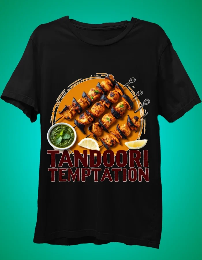 Tandoori Temptation Black Tshirt