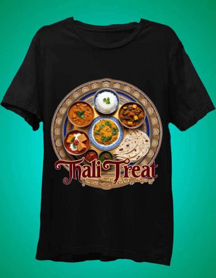 Thali Treat Black Tshirt