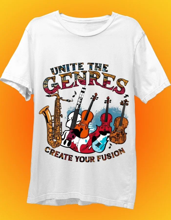 Unite the Genres White Tshirt