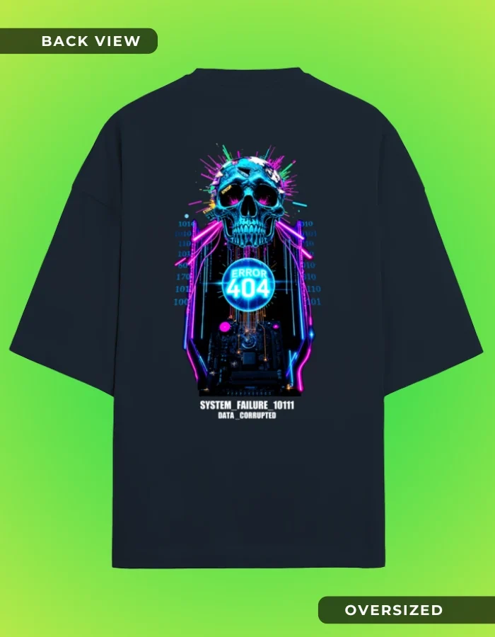 Buy Glitched Reality Oversized T-Shirt