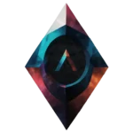 Crystalline Diamond With Abstract Symbol (1)