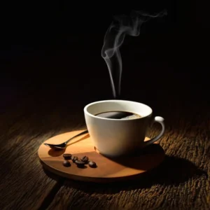 Steaming Hot Black Coffee