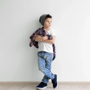Stylish Young Boy Studio Portrait