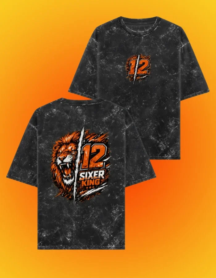 Distressed Sixer King Lion T-shirt