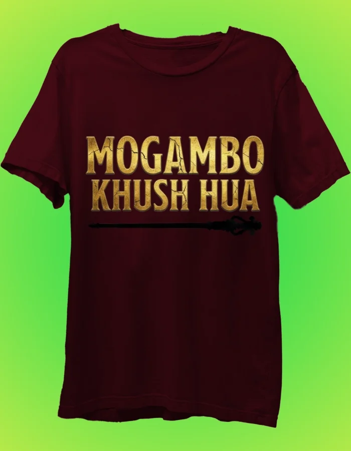 Mogambo Khush Hua Marron Graphic T-shirt